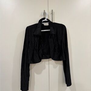 VIntage Cropped Satin Blazer